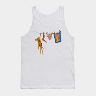 Cat hanging around Tank Top